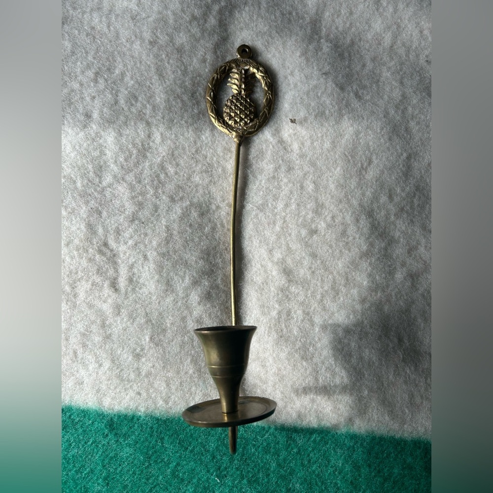 Brass Pineapple Candle Scounce
